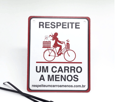 Placa Um Carro a Menos